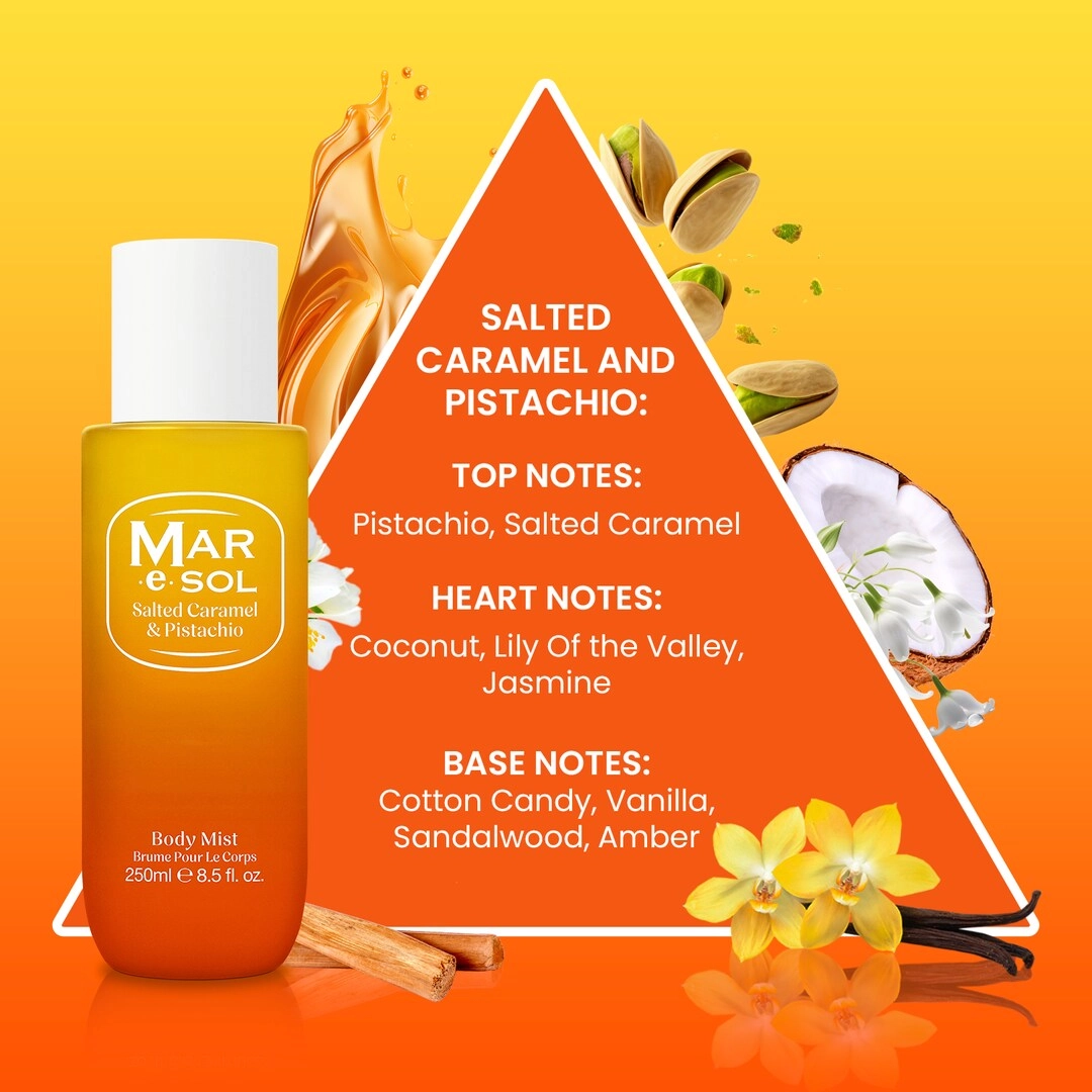 Salted Caramel & Pistachio Body Mist - 250ml