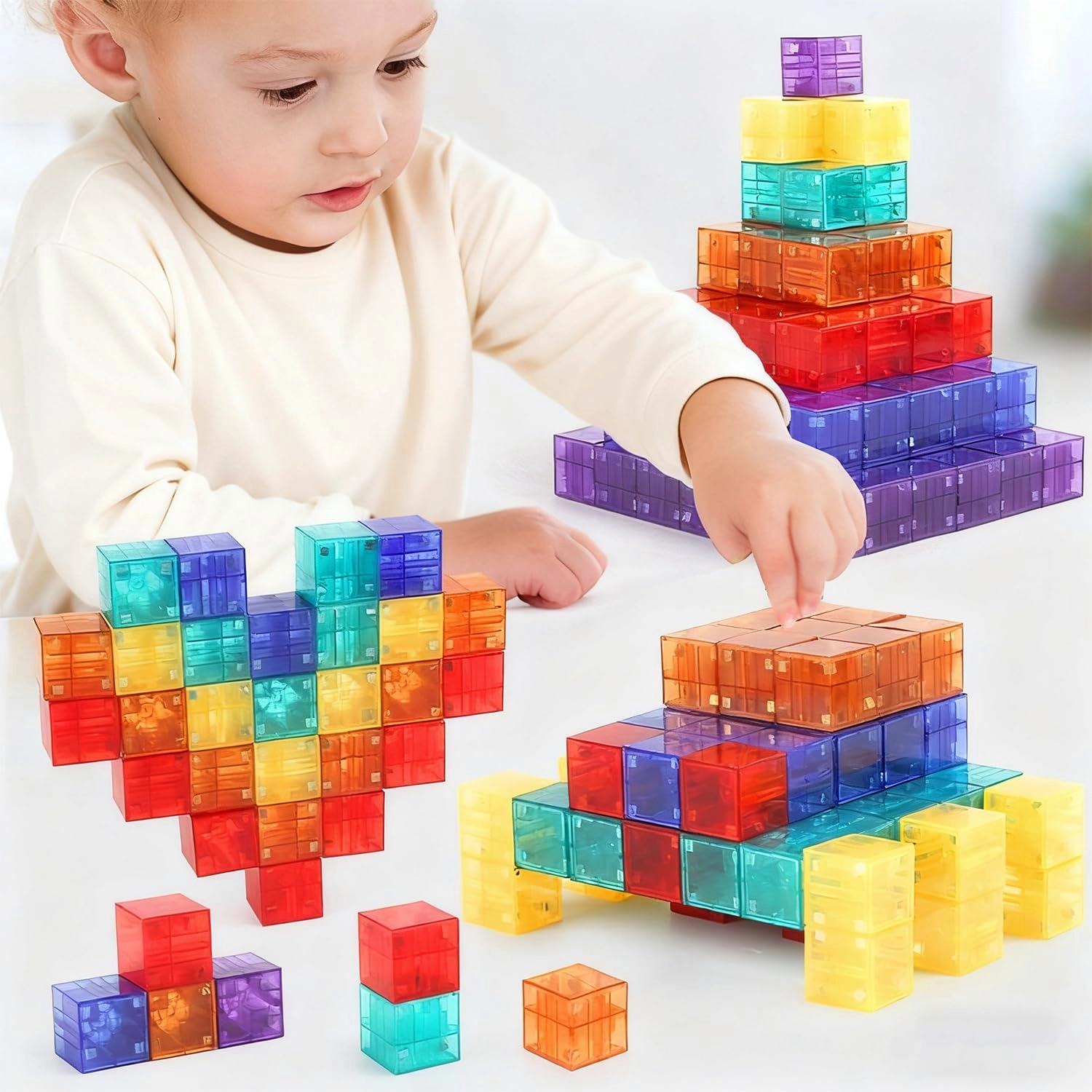DMG TECH Magnetic Building Blocks - 96 pcs