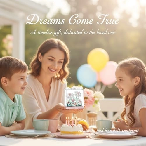 Gardenia Flower Bouquet Building Set - Acrylic Dust Cover Modular