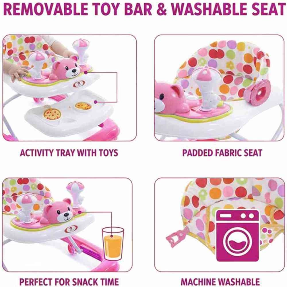 Baby Walker - With Wheels 3 Height Positions