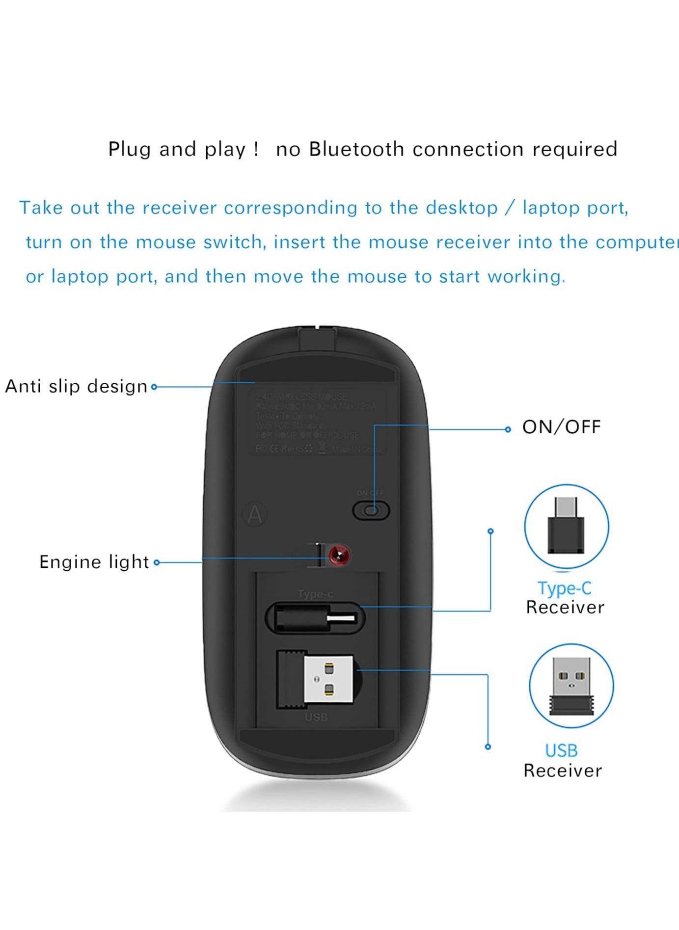 Bluetooth Mouse - Wireless