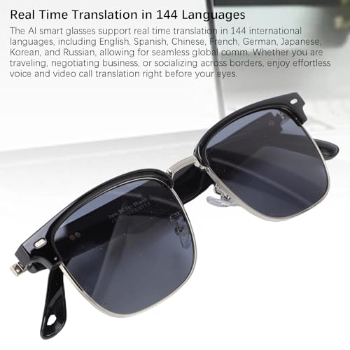 AI Translator Glasses - Bluetooth V5.4 100+ Languages