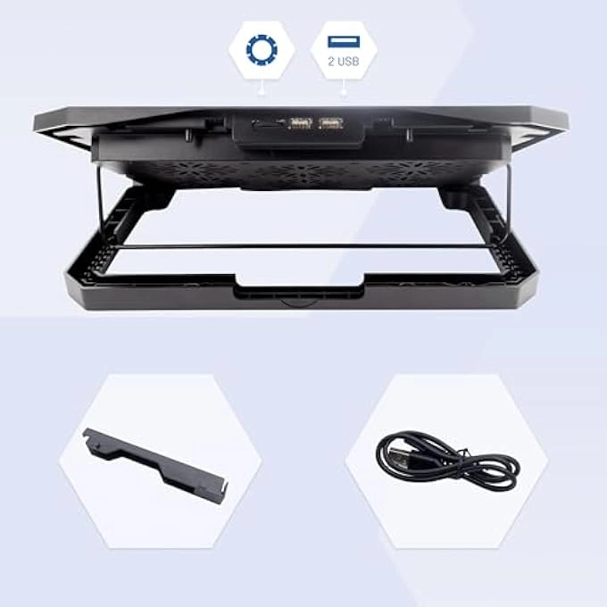 LAPTOP COOLING PAD - 12-17 INCH 6 QUIET FANS