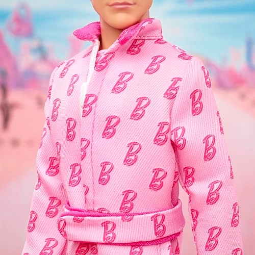 Ken Doll - Platinum Blonde Hair Pink Jumpsuit