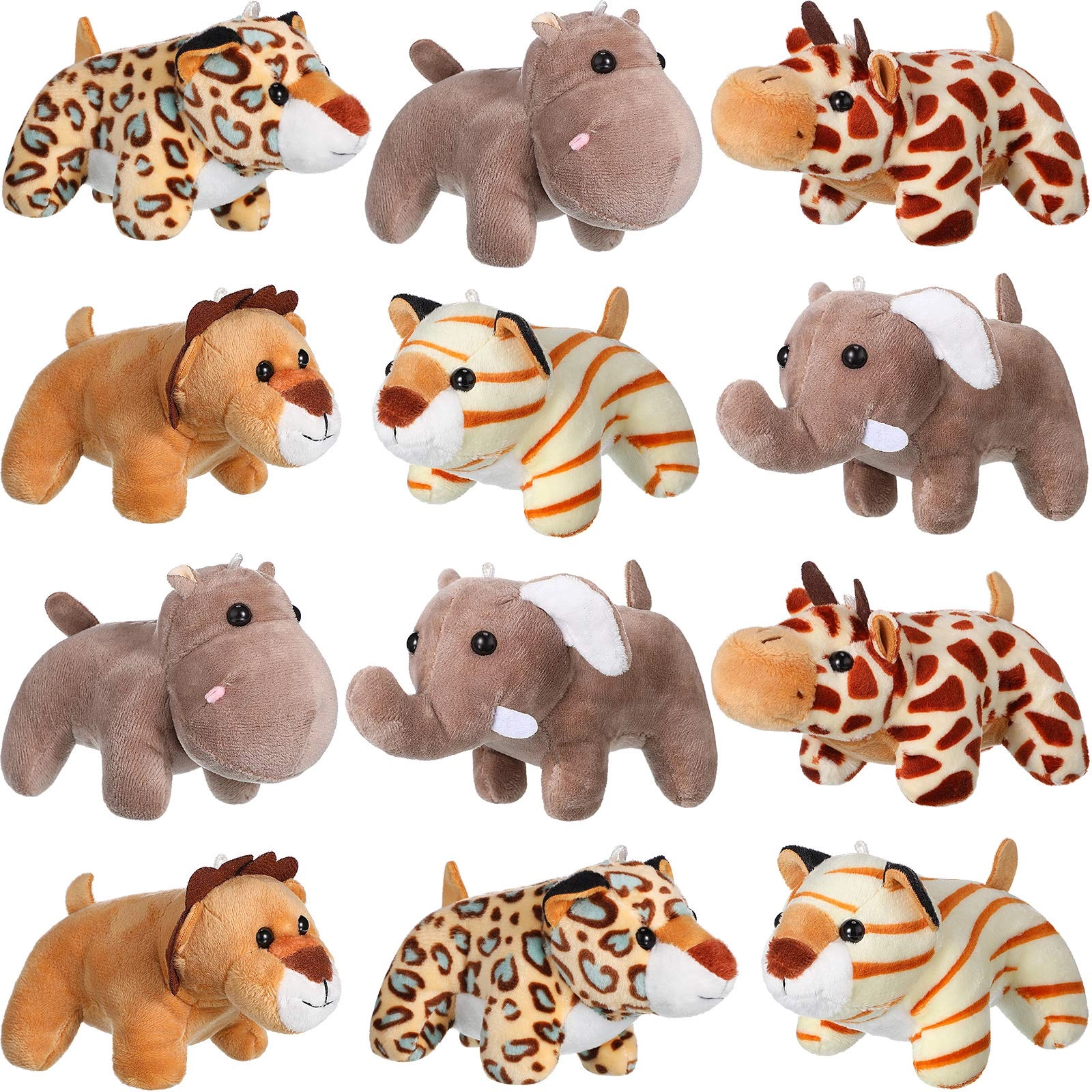Sumind Animal Plush - 12 Count 12 cm Multicolor