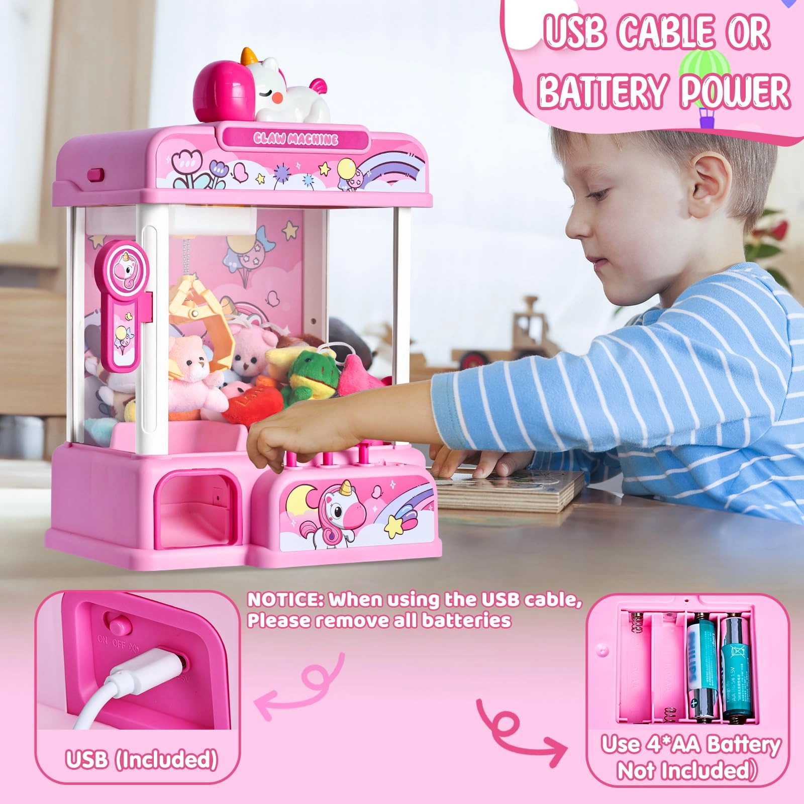 CWLAKON Mini Claw Machine Unicorns - 3 years+