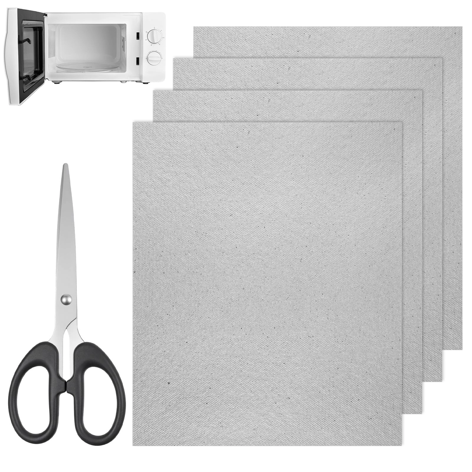 skrfren Waveguide Cover Replacement - 4 pcs 5.9x4.7 inch Mica