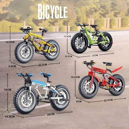 Technik Bicycle Building Blocks Set - 240 pcs