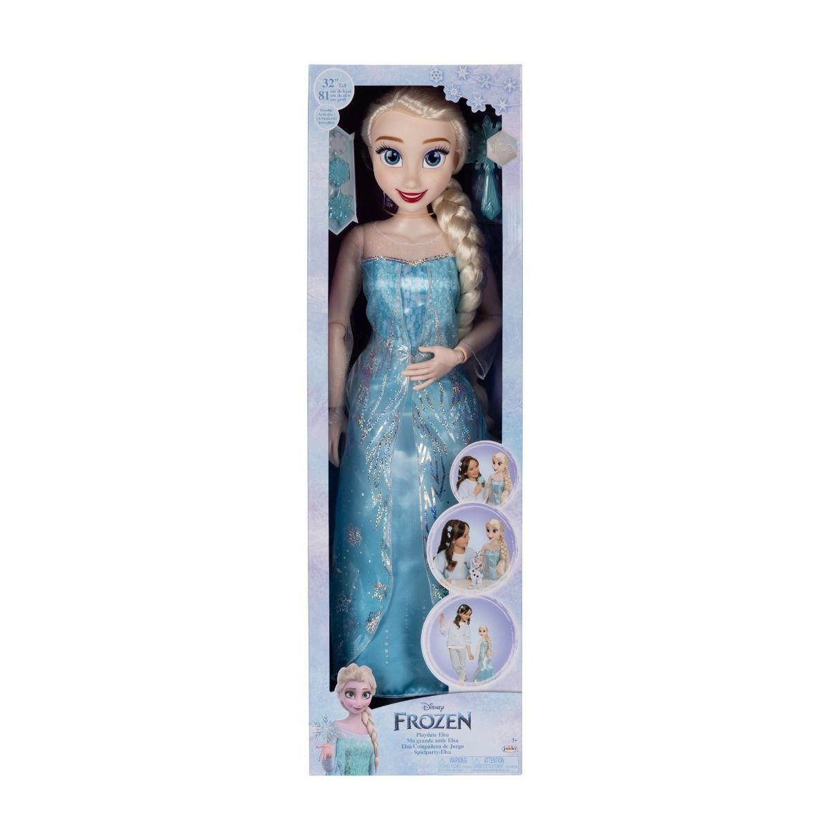 Elsa Doll - 32-Inches Polyester Ages 3+