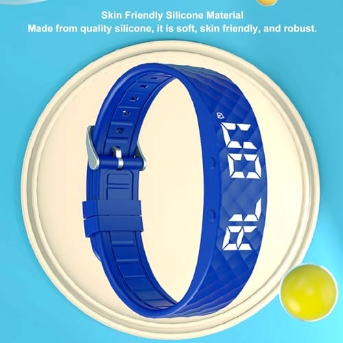 Vibrating Alarm Reminder Watch - LED Activity Tracker Sleep Analysis