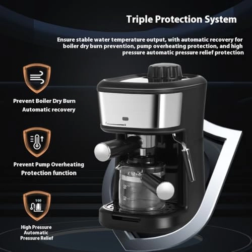 Semi automatic Coffee Machine - High-pressure Glass pot