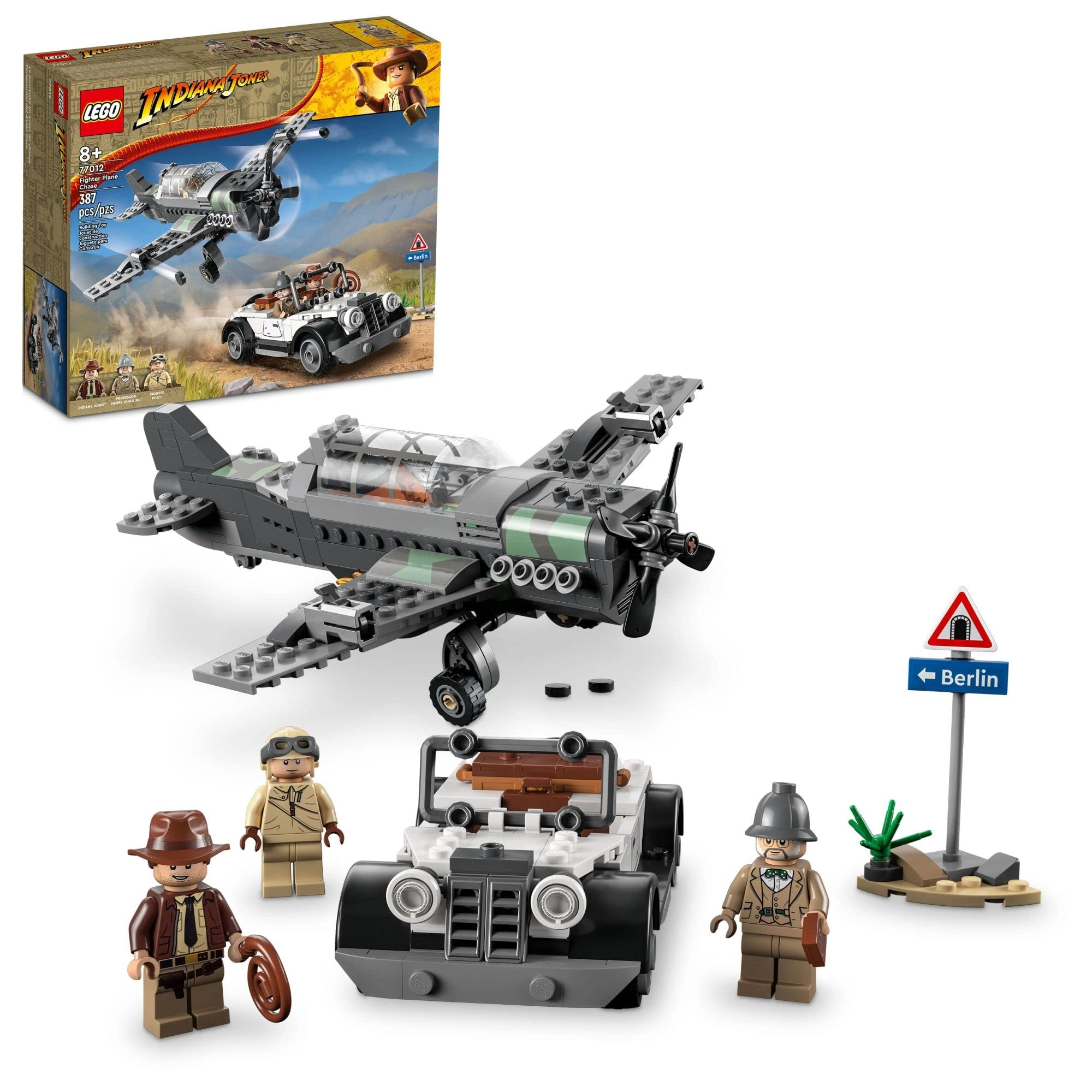 Indiana Jones Escape from the Fighter Plane (77012) - 3 Minifigures Multicoloured