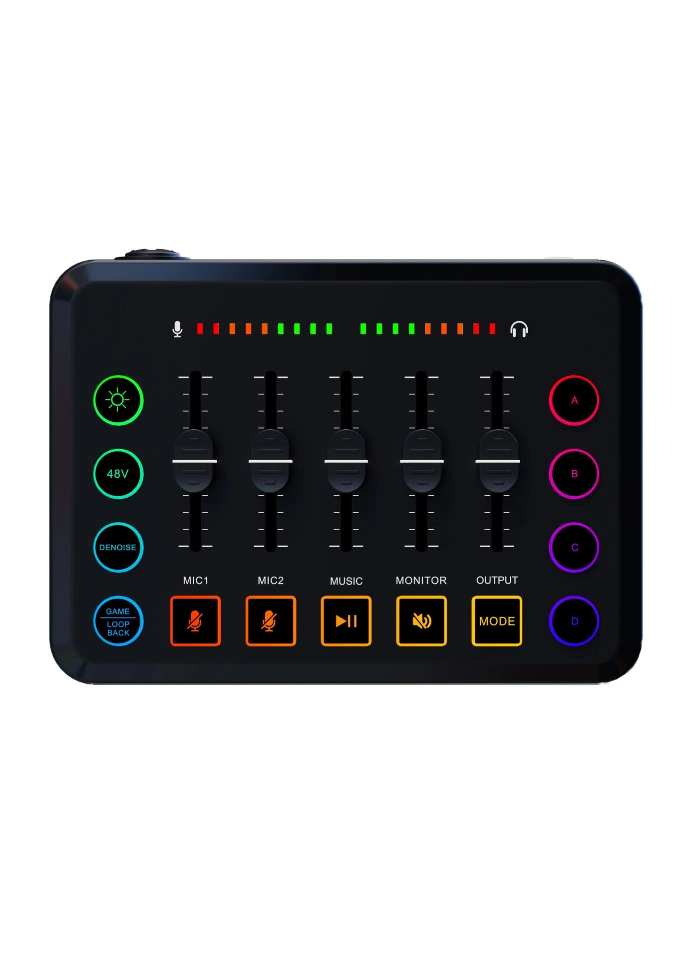 AmpliGame SC3 - XLR 48V Phantom Power RGB