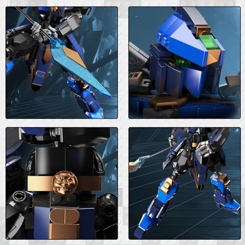 Mech Robot Building Set (70128) - Ma Chao-blue Movable Joints