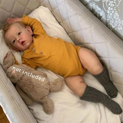 Baby Reborn Doll - 70 CM / 28inch Silicone Vinyl Blonde Ages 3+