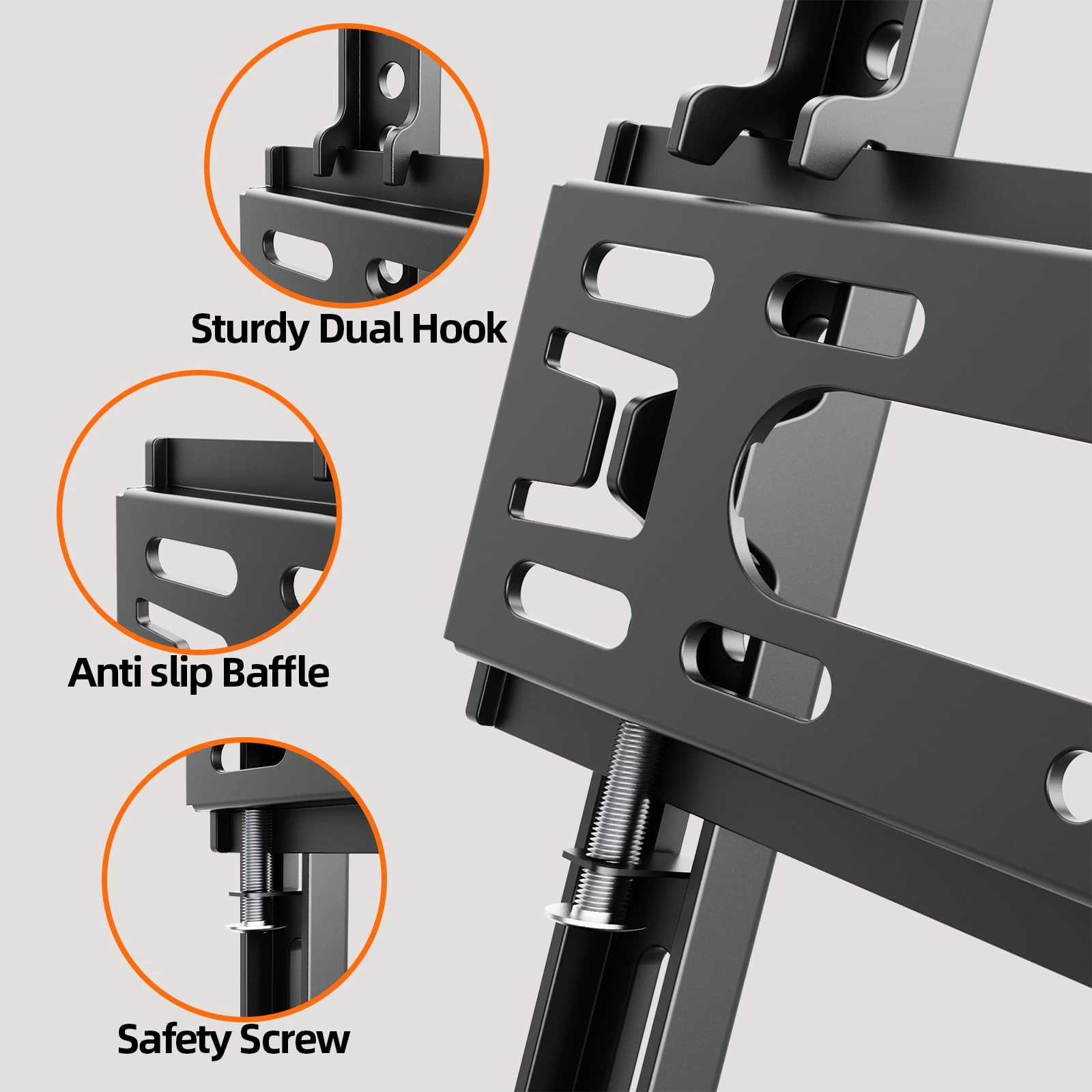 Fixed Low Profile TV Wall Mount - up to 99Lbs 24-65 inch