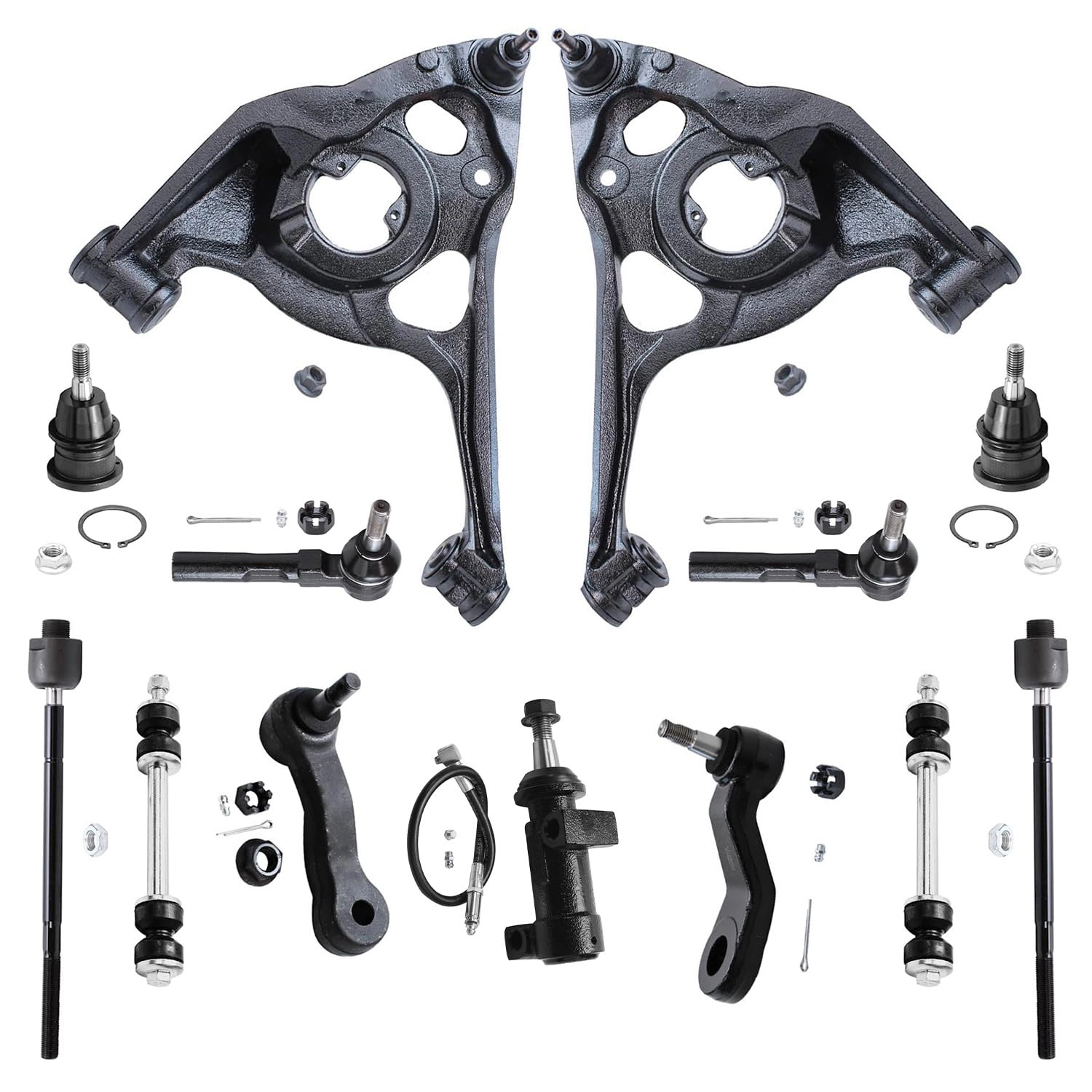 Detroit Axle Front End Control Arms Kit - 13pc Vehicle Specific Fit
