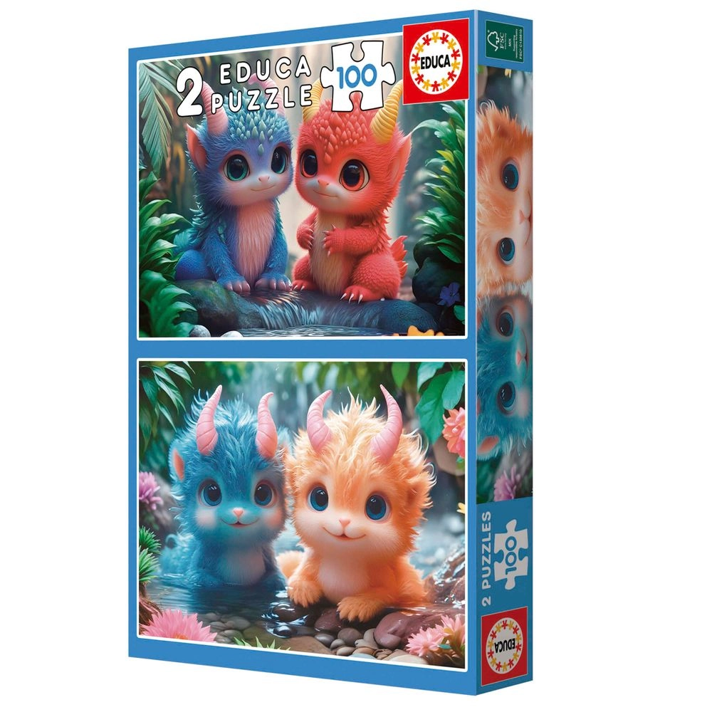 Cute Monsters 2-in-1 Puzzle (5413458-20224) - 200 pcs