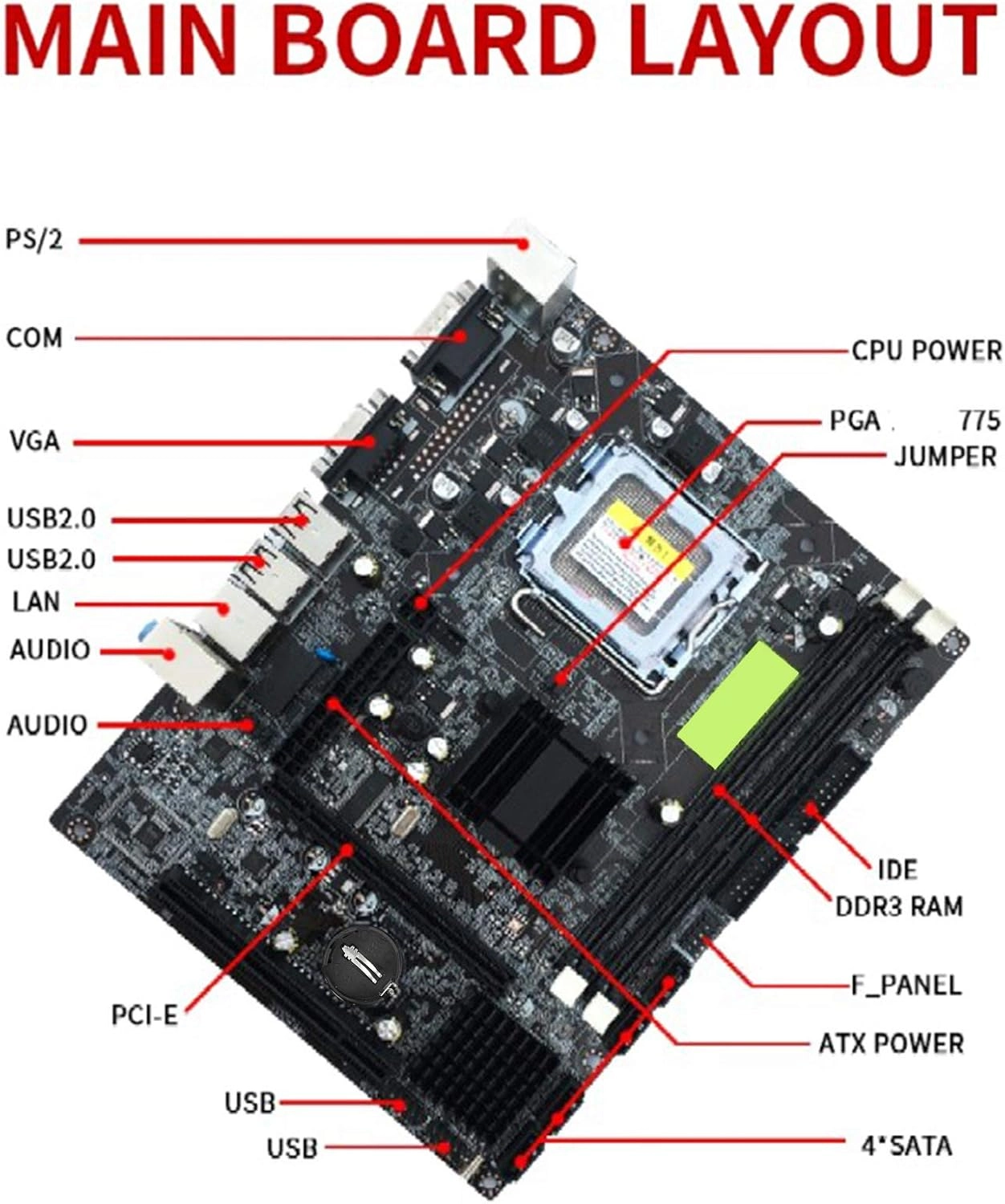 G41 - LGA775 DDR3 4Gx2 SATA2.0