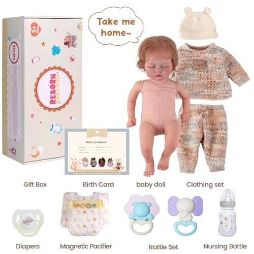 Allison Reborn Baby Doll - 17 Inch Vinyl Girl Ages 3+