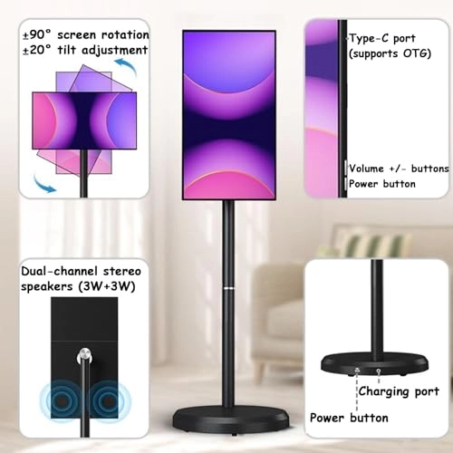 Portable TV Monitor - 1080p 21.5-Inch