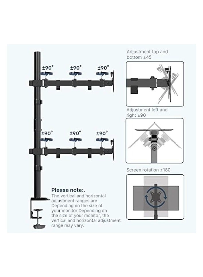 Dual Monitor Stand - 32 inch 75mm x 75mm 100mm x 100mm