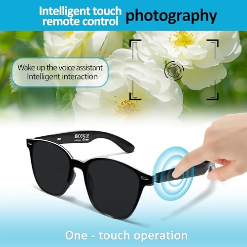AI Smart Glasses - Bluetooth 5.4 Real-Time Translation Anti-Blue Light Lenses