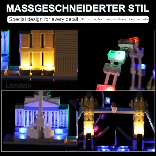LED Light Kit for LEGO London Skyline 21034 - Acrylonitrile Butadiene Styrene (ABS) 1