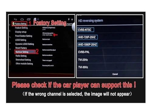 Rear View Parking Camera - Night Vision Wire
