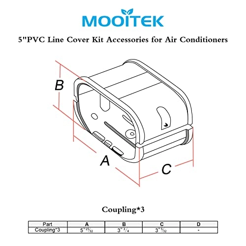 Line Cover Kit - Suitable for systems with 7,000 - 24,004 BTU A/C Heat Pump