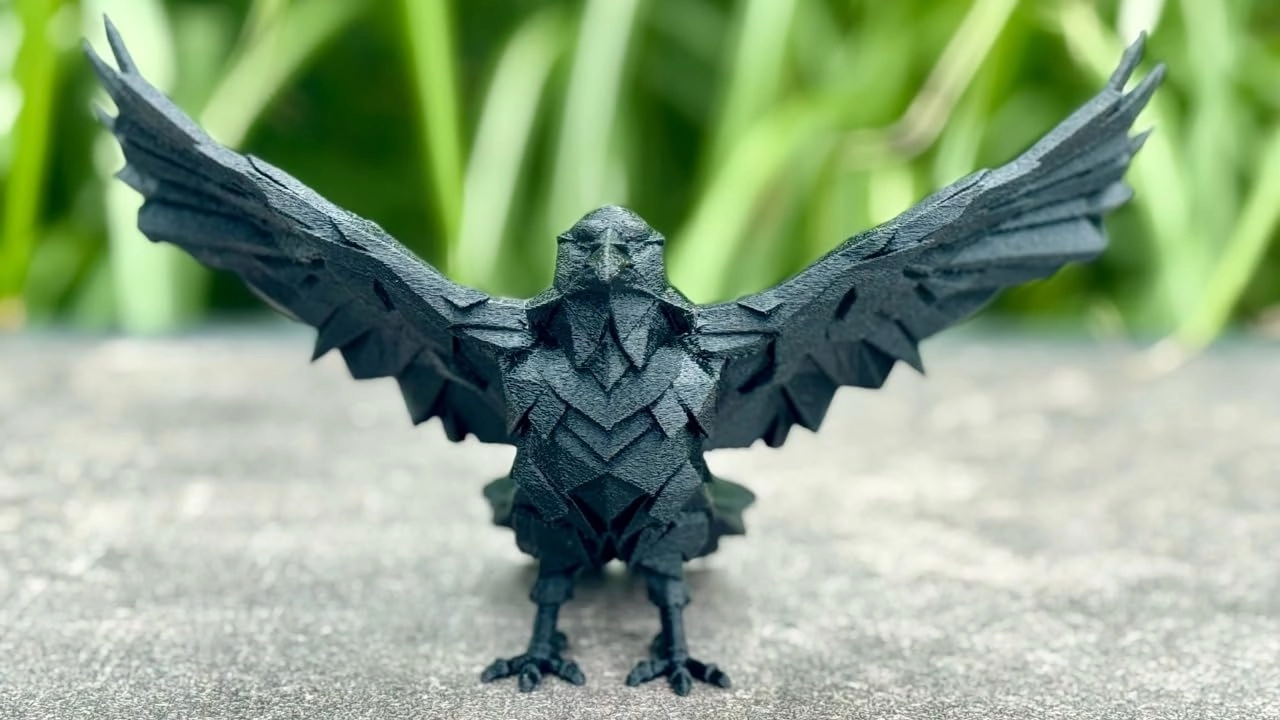 Crow Action Figure - PLA Plastic