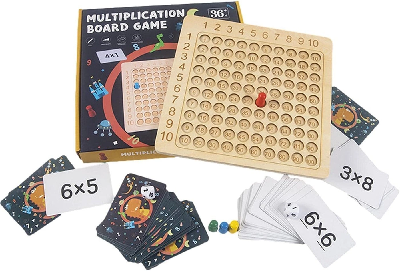 woobles Multiplication Board - 3+