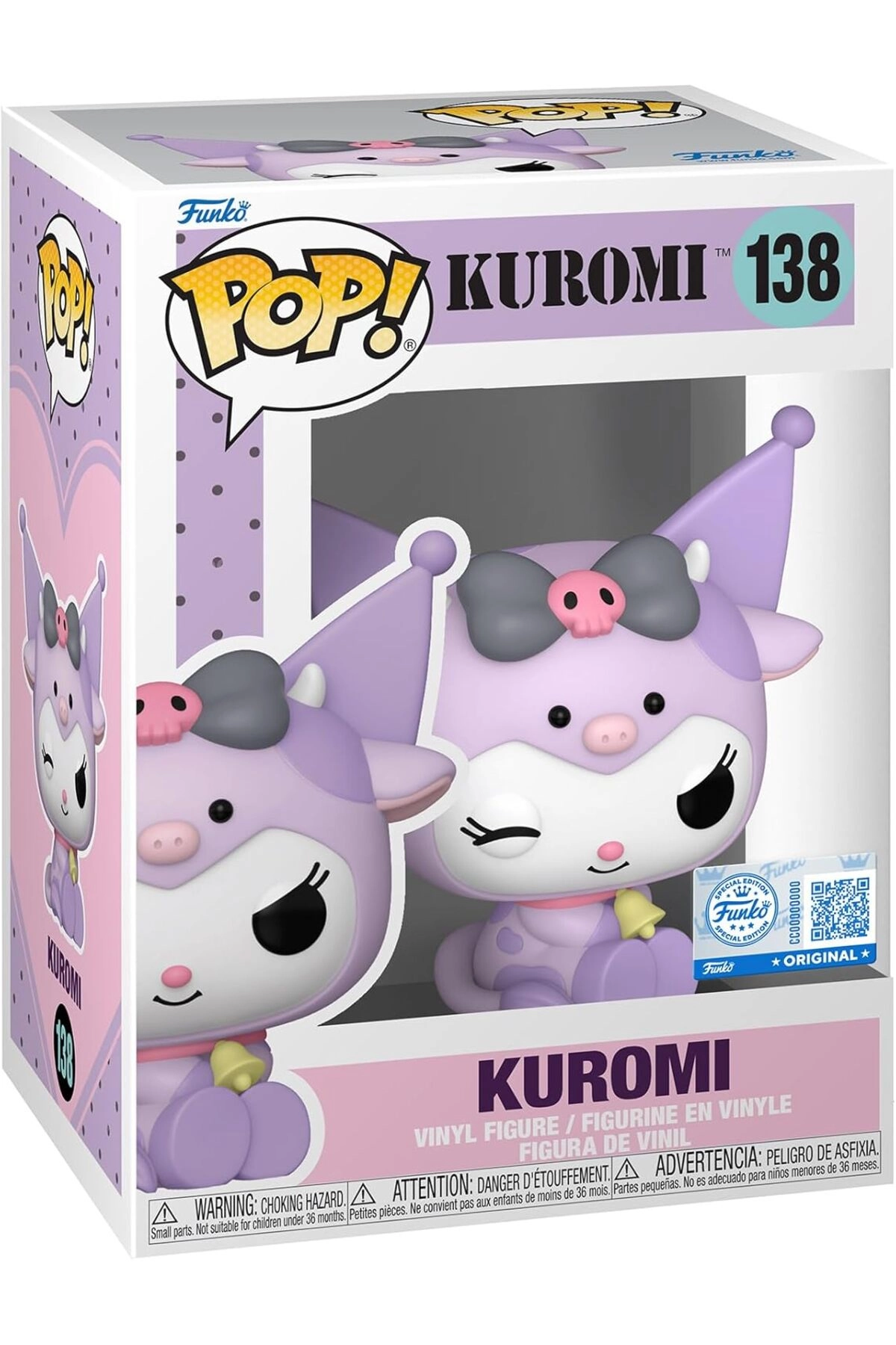 COLOR LAND CHILDRENS TOYS CENTER LLC Pop! Sanrio Kuromi In Cow Cosplay - Kuromi 1 Piece