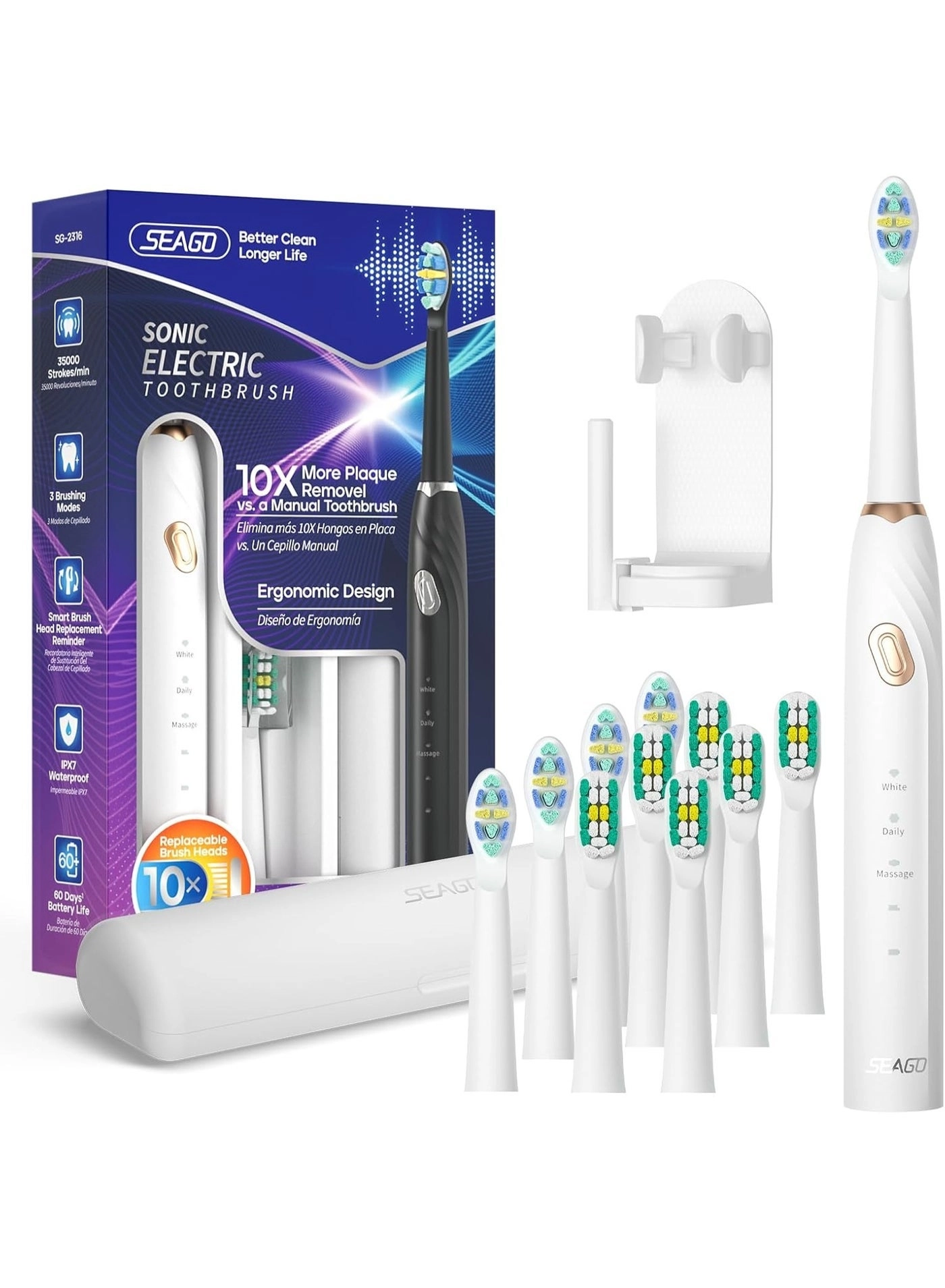 SG-2316 - 10 Brush Heads Travel Case