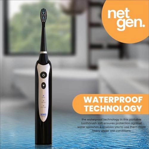 Sonic Toothbrush - 3 Brushing Modes 5 Replacement Heads Inductive Charging