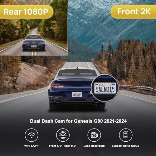 2K Dual Dash Cam - 2K 1080P