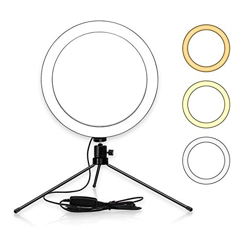 Ring Light LED - 6" Tripod 3 Light Modes