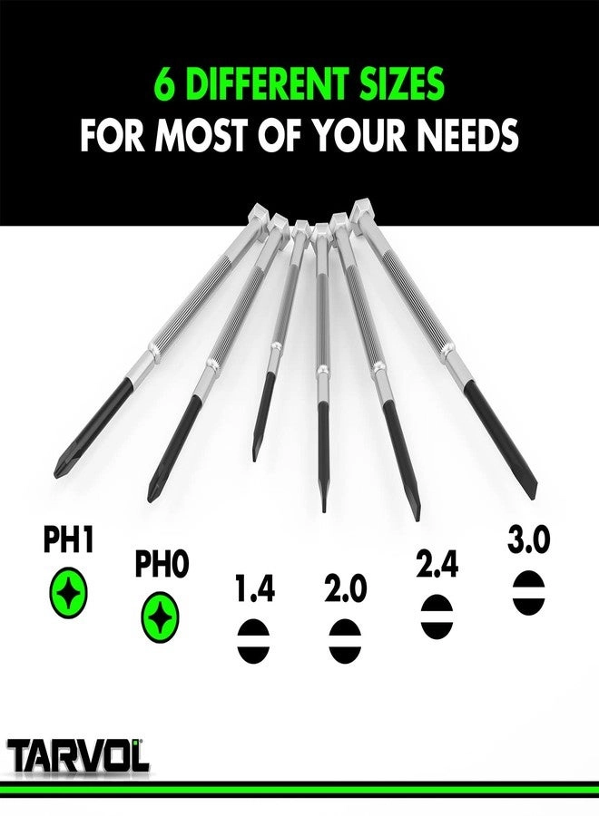 Precision Screwdriver - Slotted and Phillips Screwdriver Set (6 Pcs)