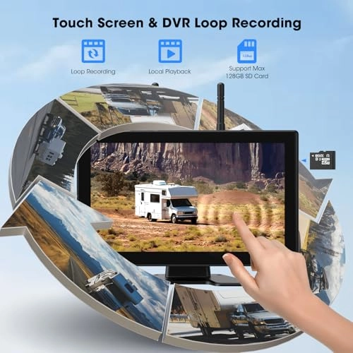 Magnetic Solar Wireless Backup Camera - Night Vision Wireless 1080P