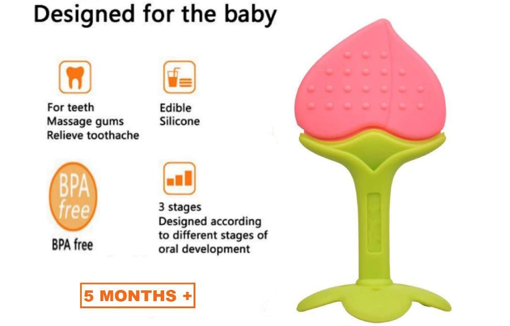 Giraffe Teether - Silicone
