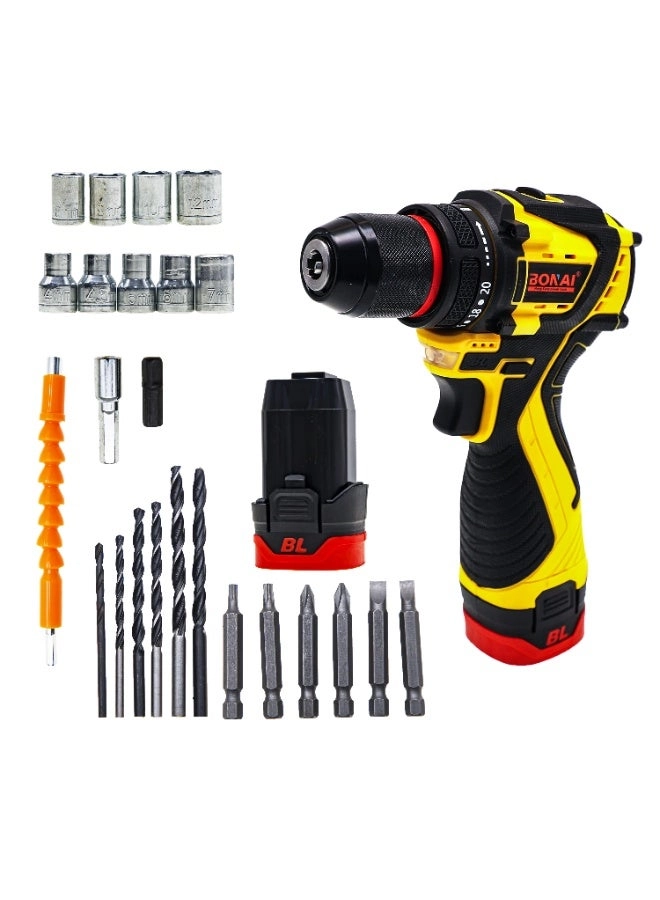 BONAI Cordless Drill Driver - 24V 3/8-inch