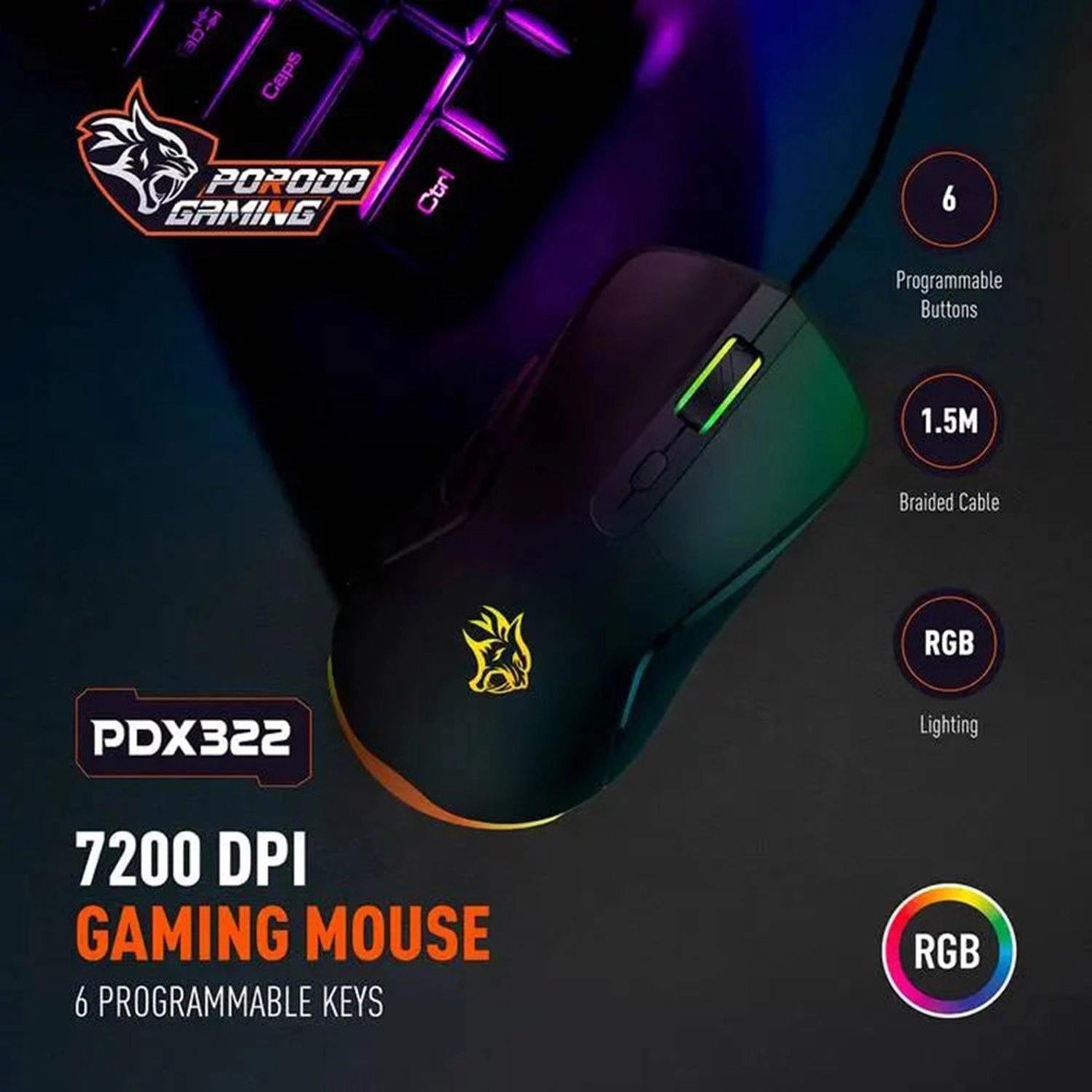 7D Gaming Mouse - Wired