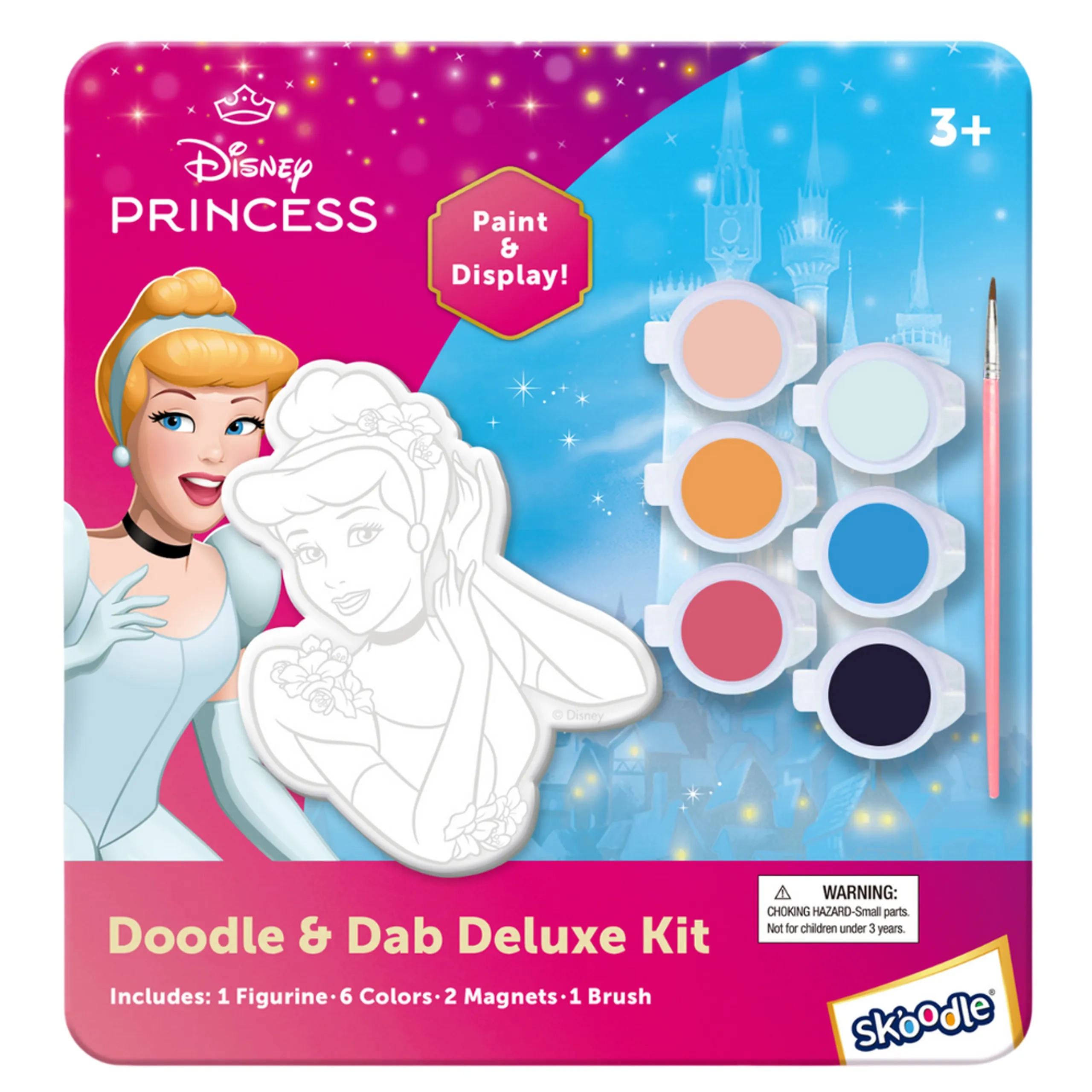 Cinderella Figurine Kit - Doodle And Dab Deluxe 6 Colors