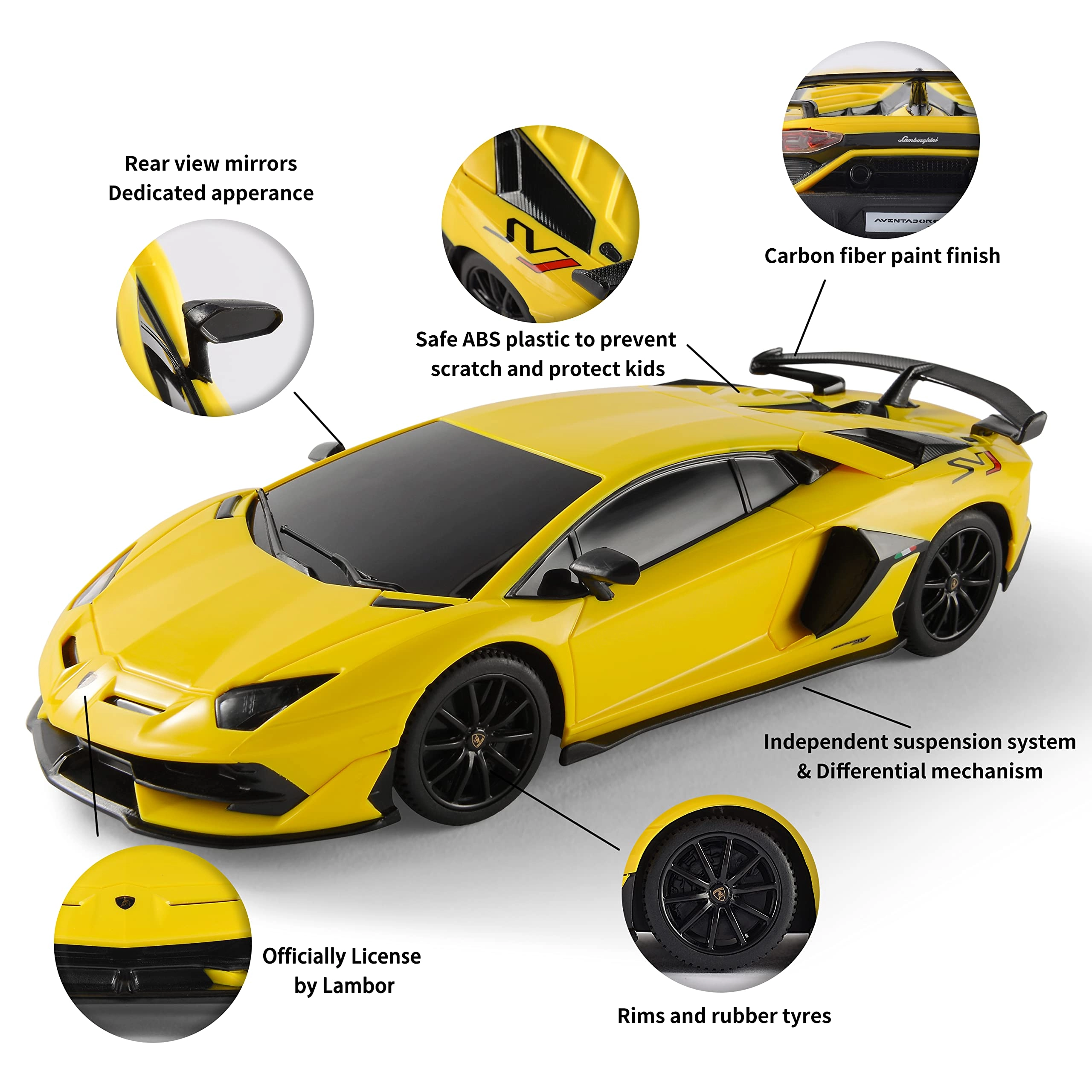 Lambo Remote Control Car - 1:24 Scale