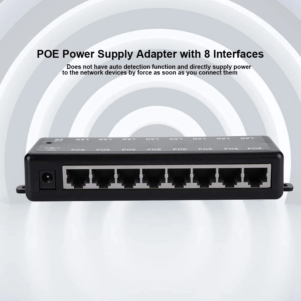 Poe Switch - DC12V–48V 8 IEEE802. 3af/at
