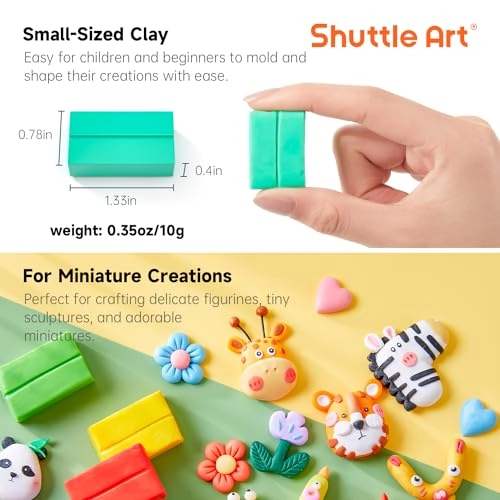 Polymer Clay Kit - Polymer Clay 1120 g 117 pcs.