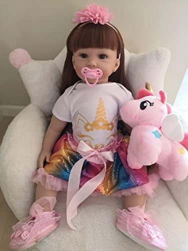 Reborn Toddler Doll - 24 inch Silicone Vinyl Ages 3+