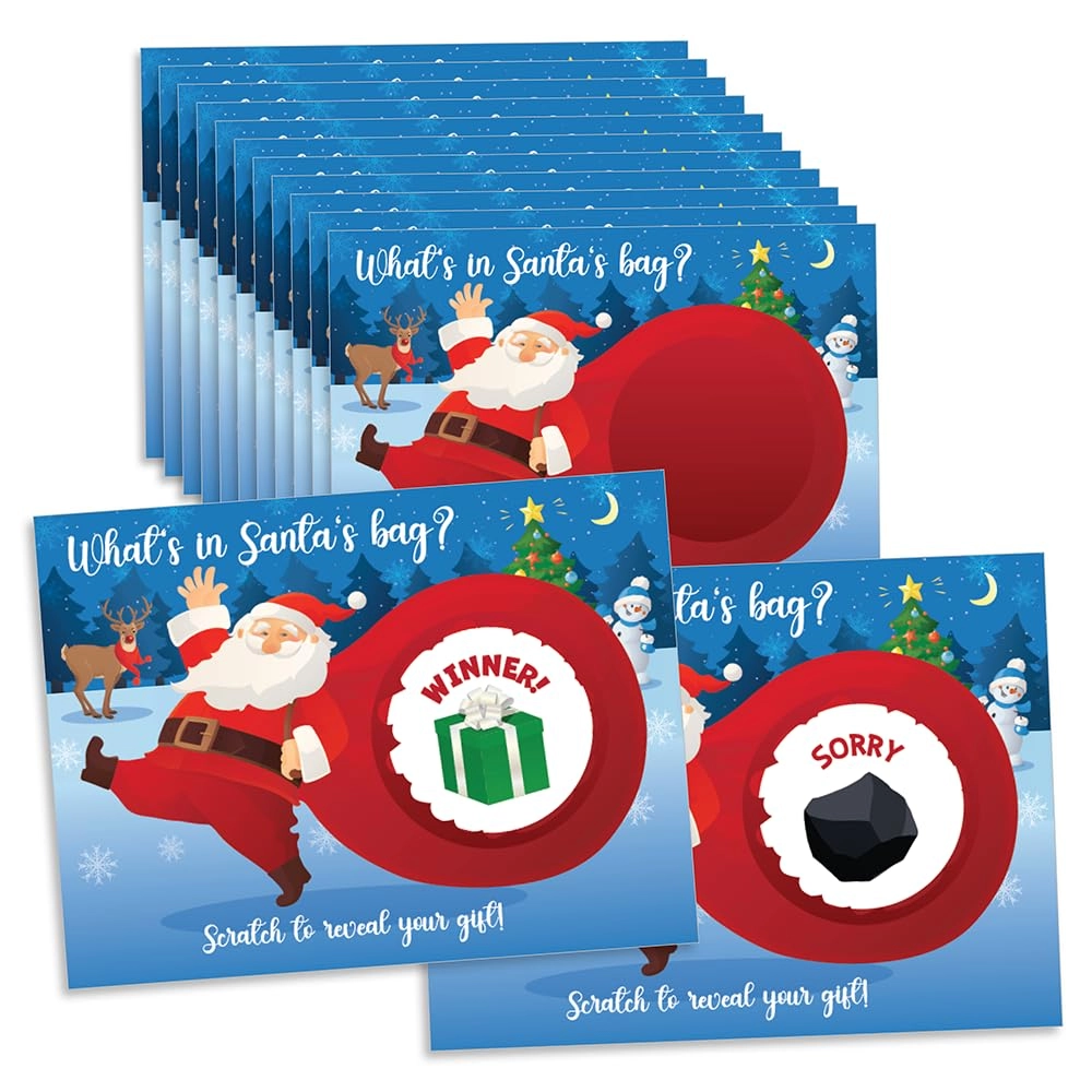 My Scratch Offs Santa's Bag Holiday Scratch Off Game Cards - English 26 Adult