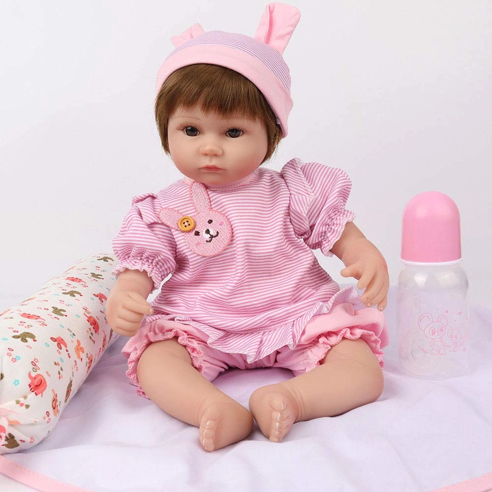 Reborn Baby Doll - 16 inch 40 cm Silicone