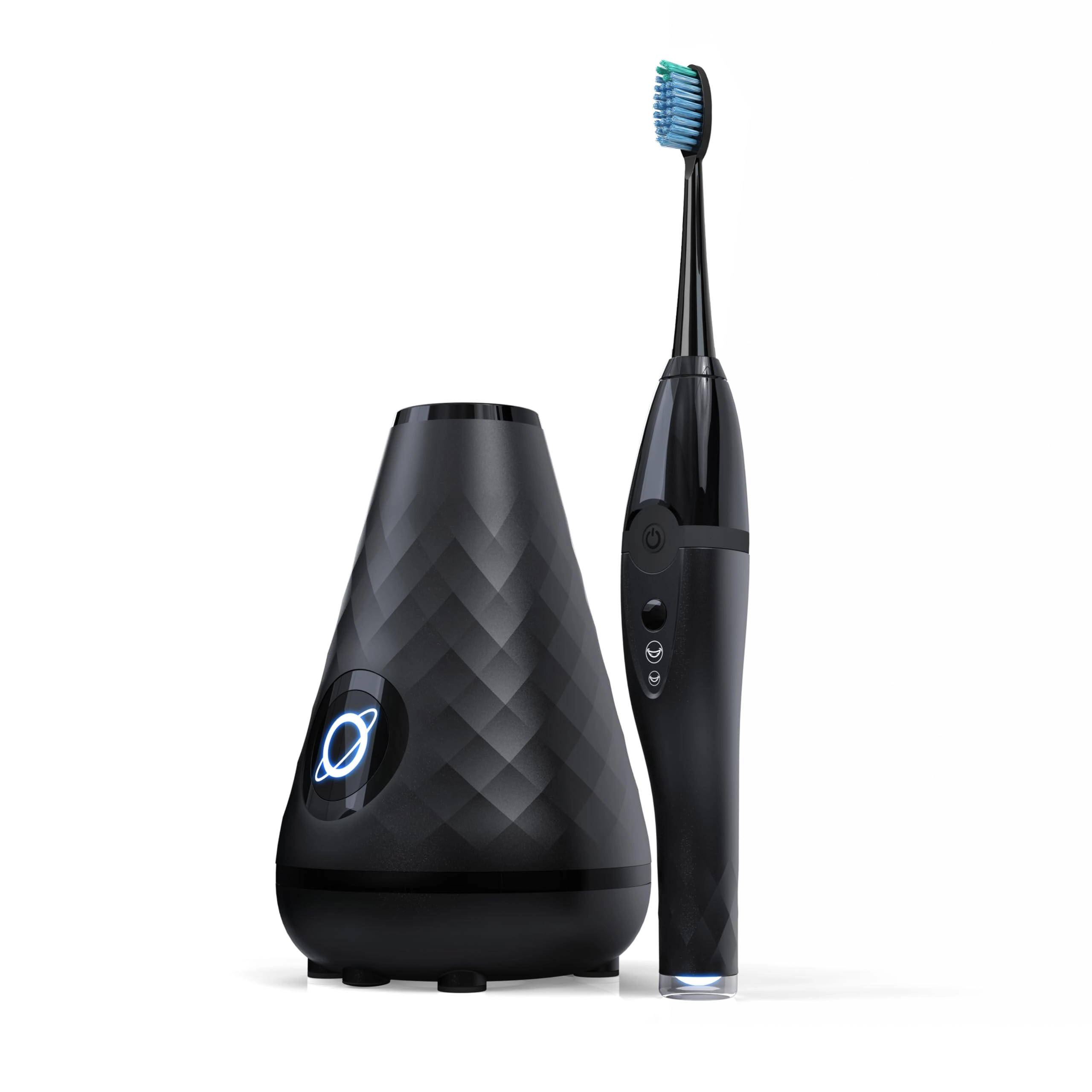 tao clean UV Sanitizing Sonic Toothbrush and Cleaning Station - Dual Speed Setting Black